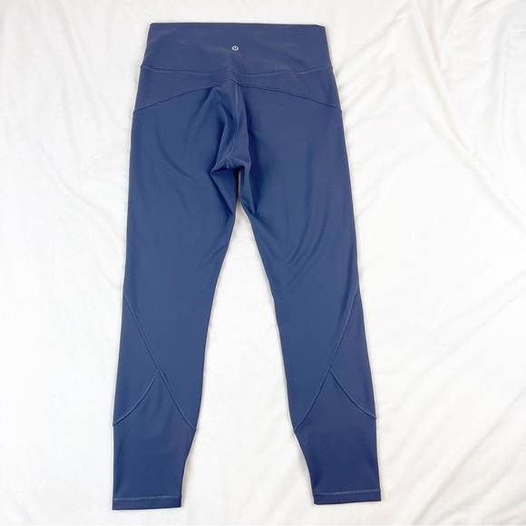 NWOT Lululemon In Movement 7/8 Tight Everlux Size 10 Blue Tied - Picture 6 of 9